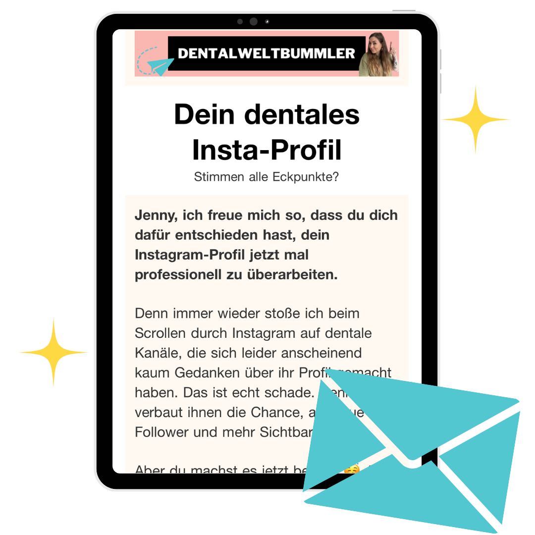 3-Schritt-Anleitung Instagram Zahnmedizin